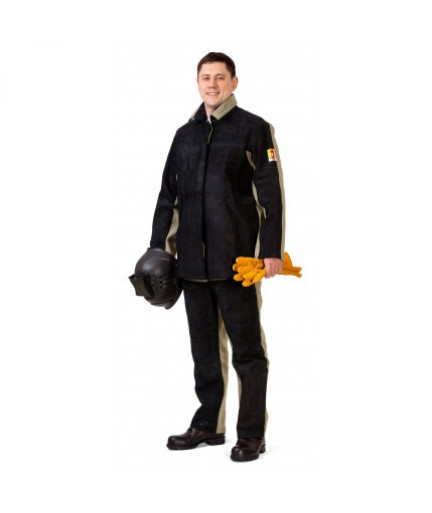 Костюм сварщика брезентовый со спилком утепленный