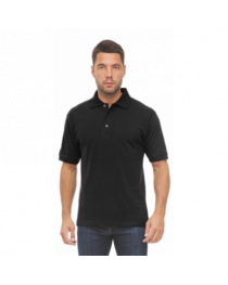 Рубашка ПОЛО с коротким рукавом, цвет черный