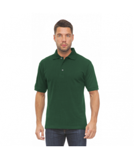 Рубашка ПОЛО с коротким рукавом, темно-зеленый