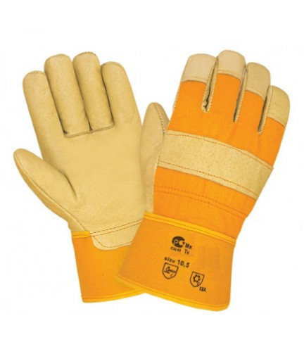 Перчатки ДИГГЕР кожаные комбинированные утепленные